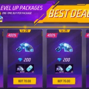 Free Fire Level Up Package